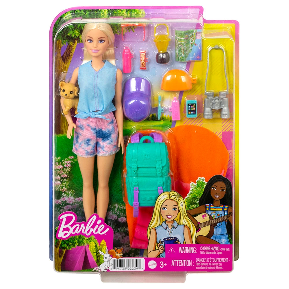 Camping Dolls - Malibu Brooklyn 10+ Accessories Ages 3+