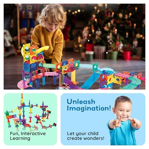 Marble Run Car Race Track Combo - 108pcs