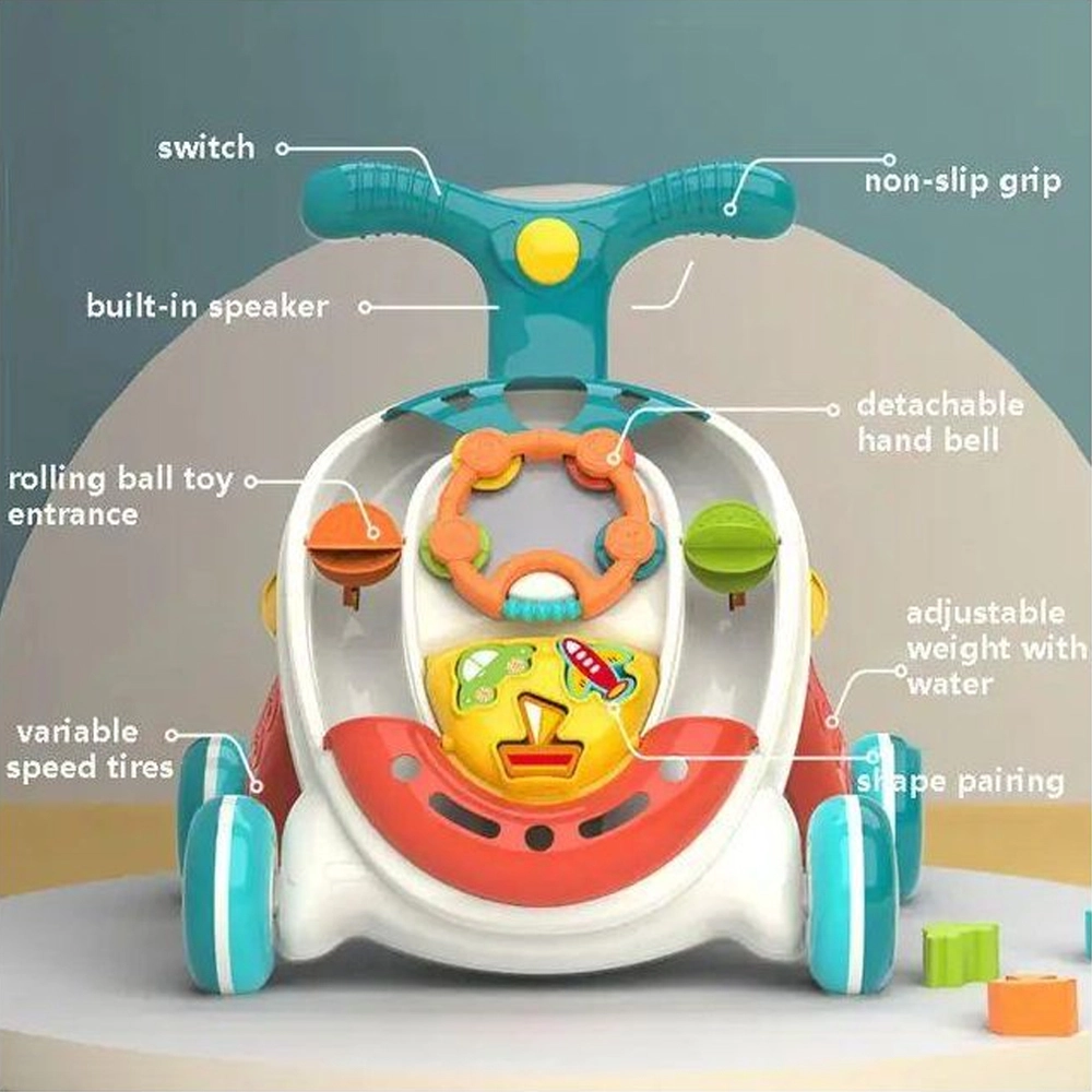 Rolling Ball Walker - Light And Music + Baby Drawing Mat