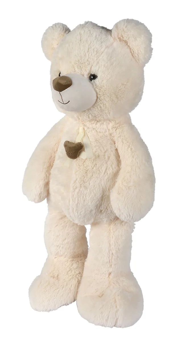 Bear With Ribbon And Bear Head Button Plush Toy - 85 cm