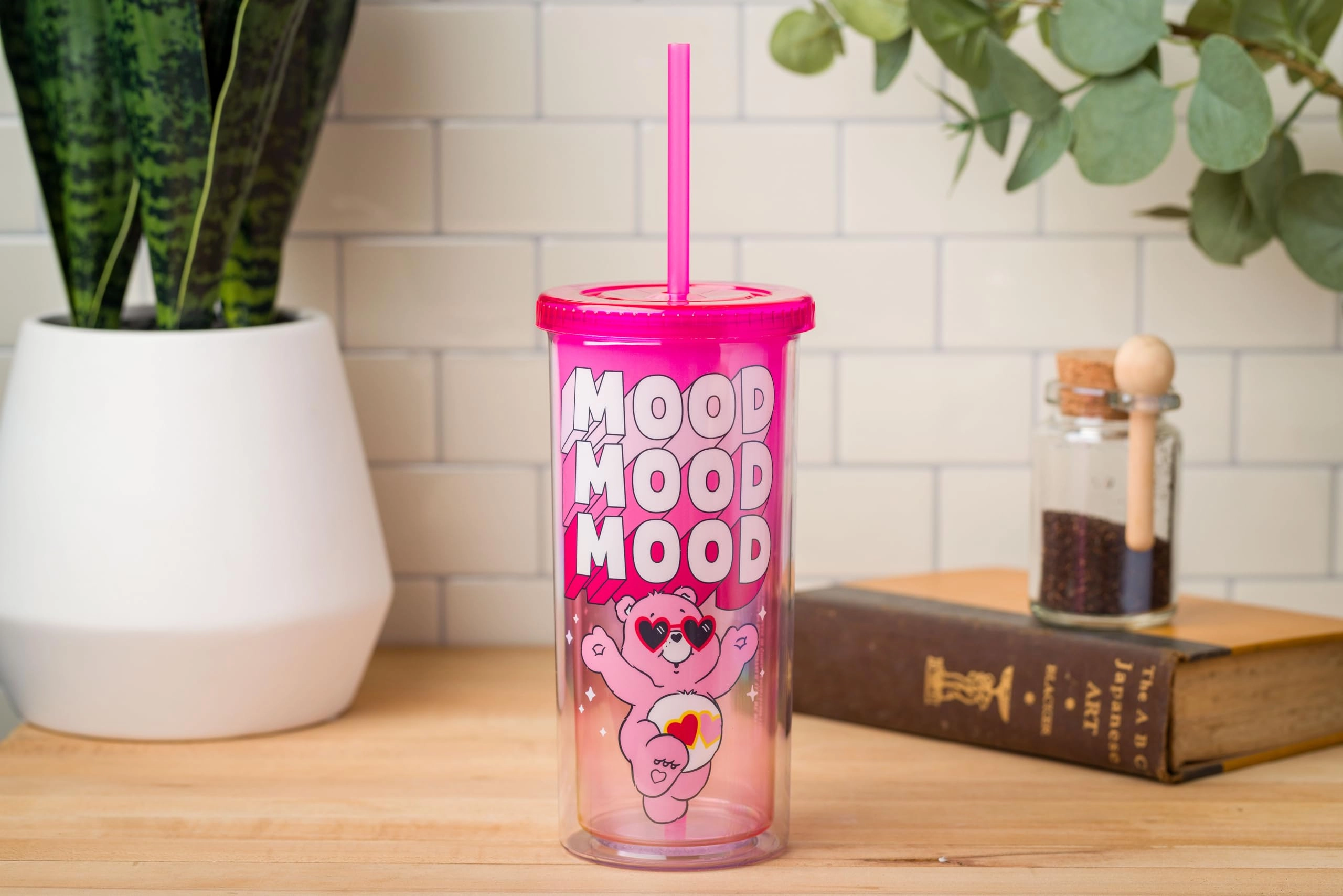 Care Bears Love-A-Lot-Bear Mood Reusable Cup - 1 pcs Glitter