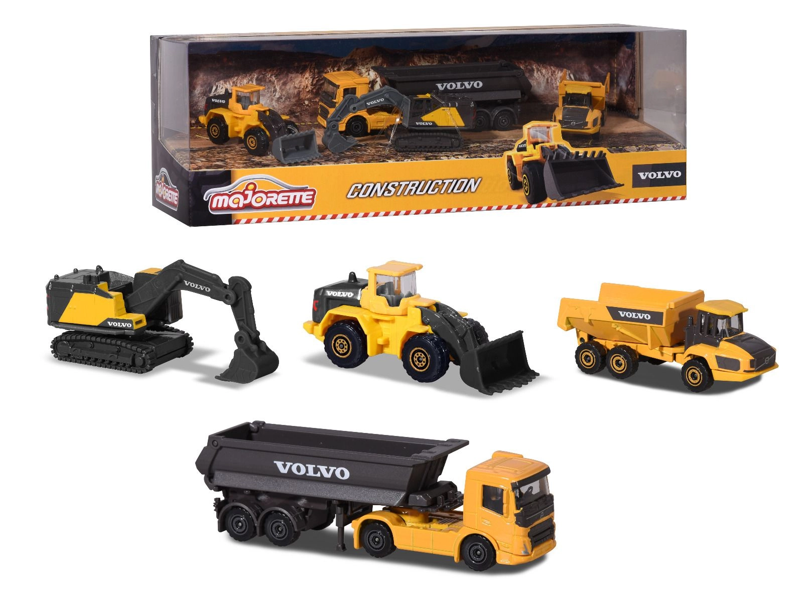 Majorette Volvo Truck - 4pcs Gift Pack