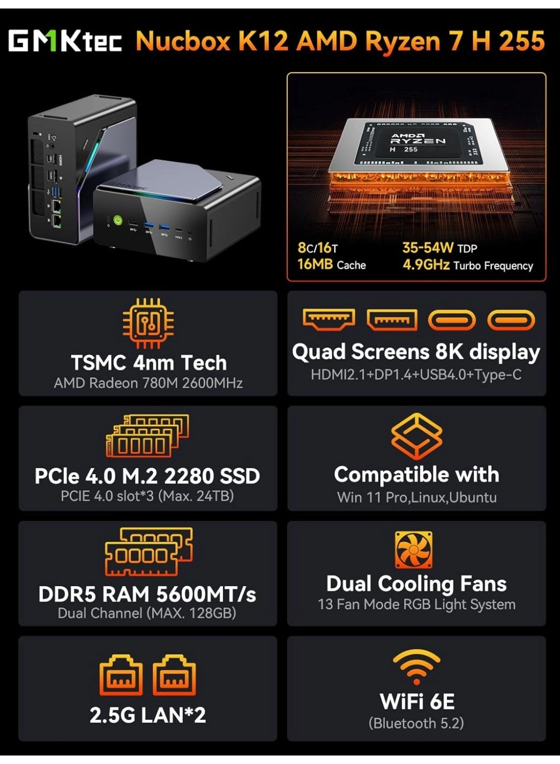 K12 - Ryzen 7 H255 32GB 1TB