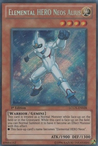 Konami Elemental Hero Neos Alius LCGX-EN028 - 1st Edition - Secret Rare