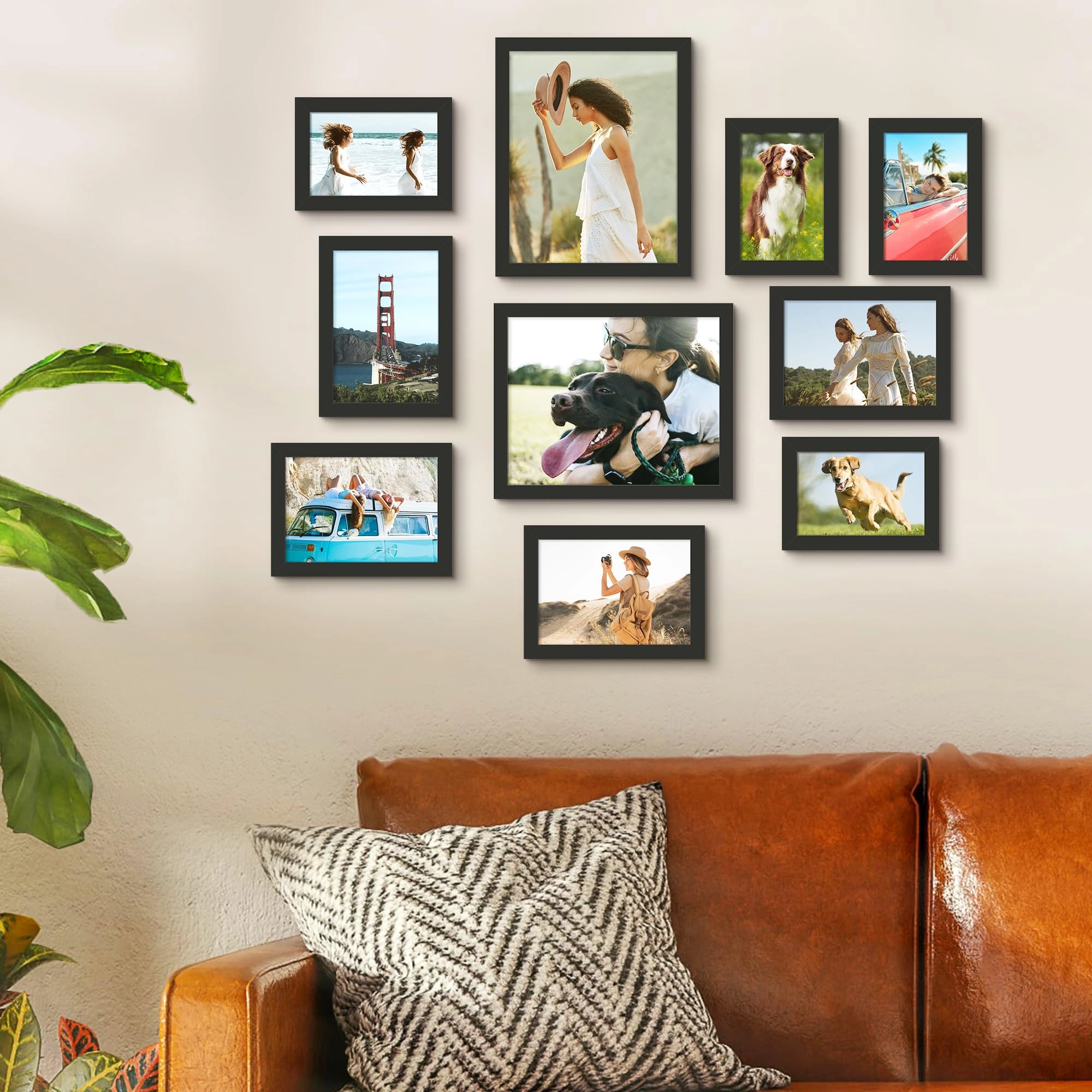 10 Pack Picture Frames - 8x10, 5x7, 4x6