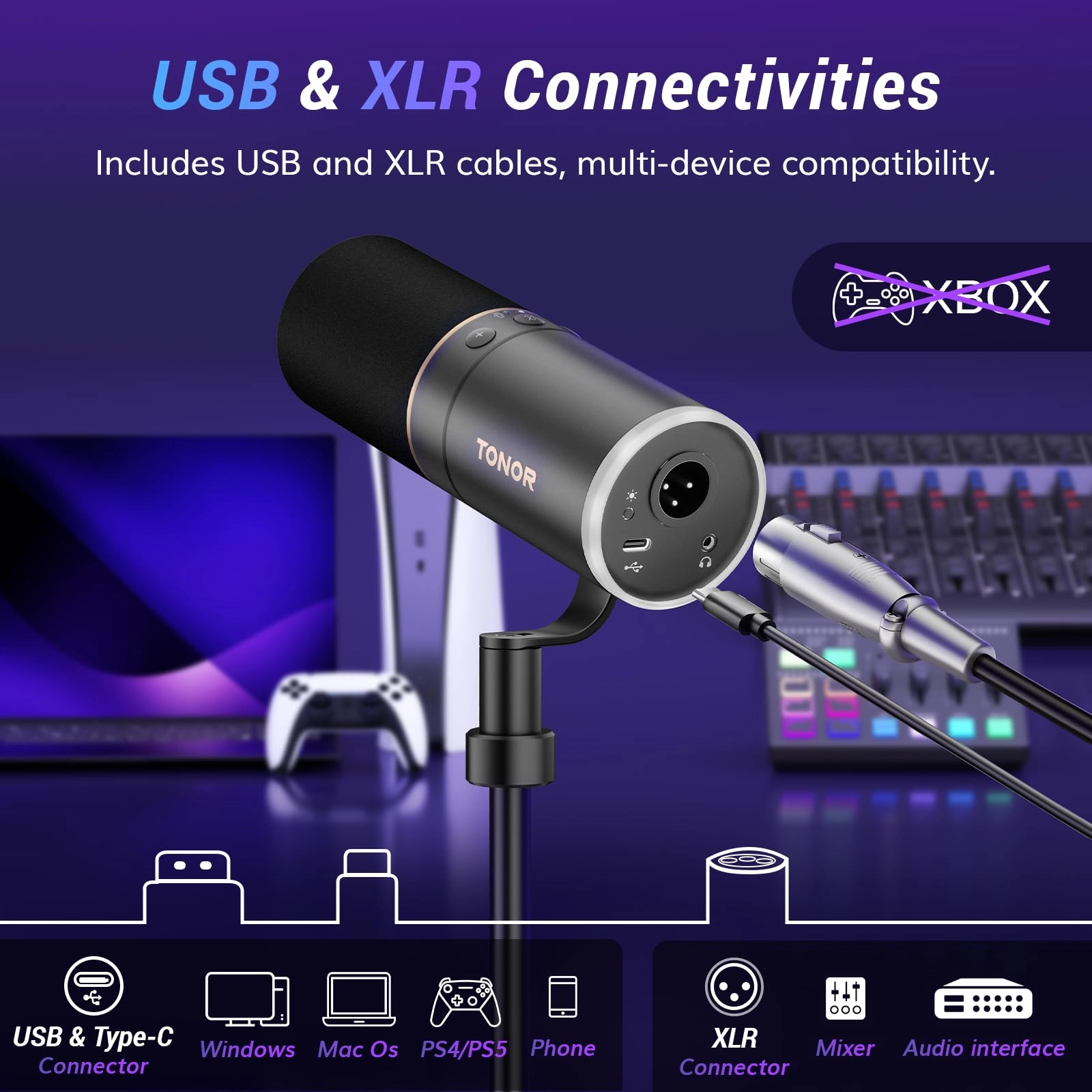 TD520 USB+XLR Microphone