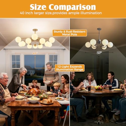 Sputnik Bubble Chandelier - 3000K/4000K/6000K Dimmable