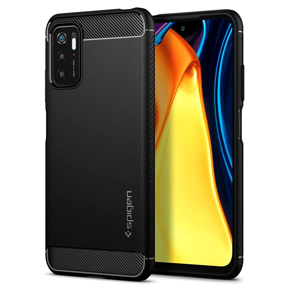 Spigen Rugged Armor case - Carbon Fiber for Xiaomi Poco M3 Pro 5G