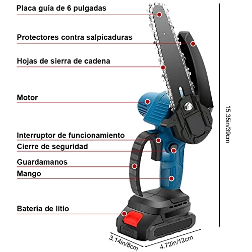 Handheld Chainsaw - 24V 2 Batteries