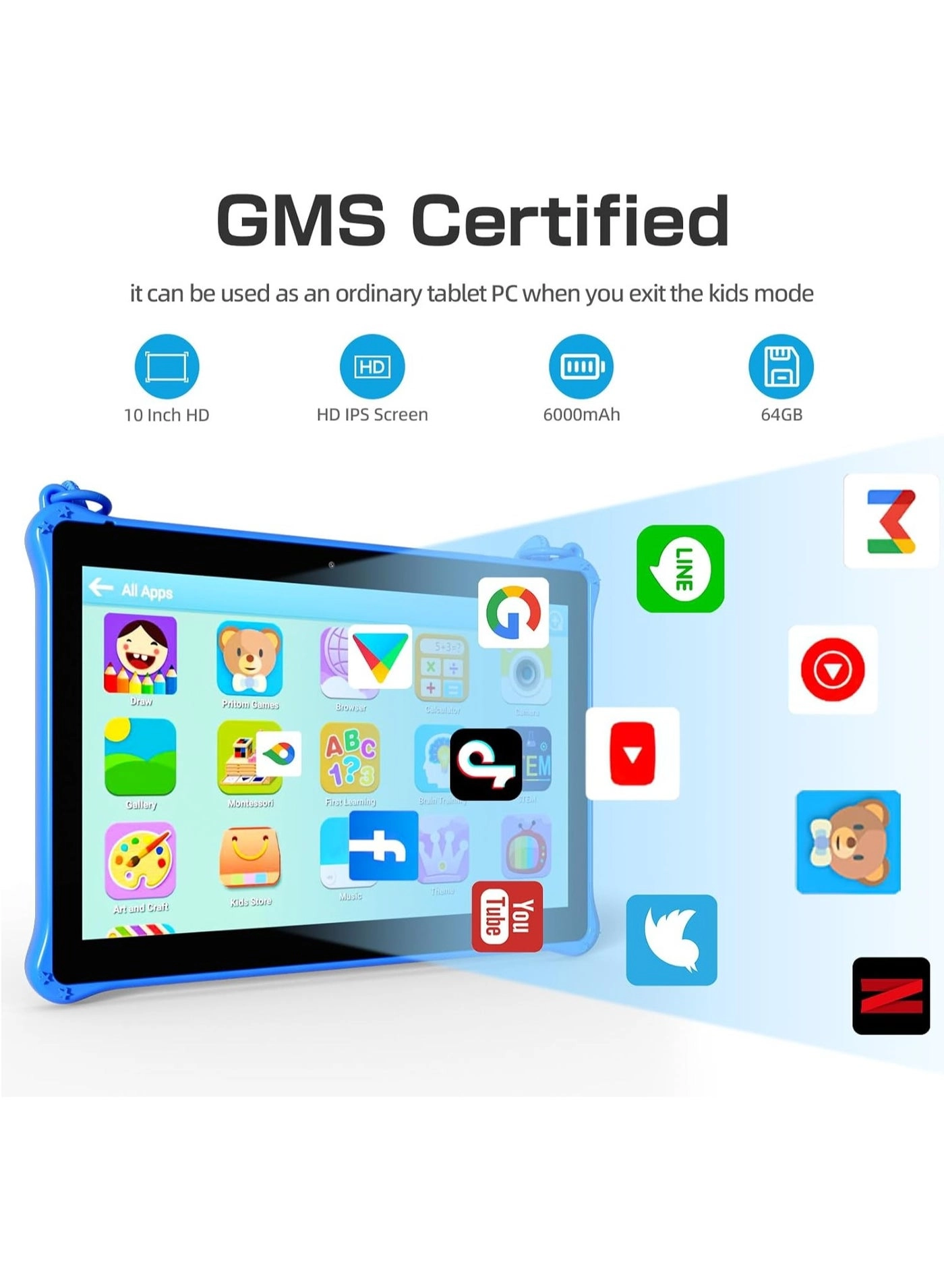 Kids Tablet - 2GB 10 inch 64GB