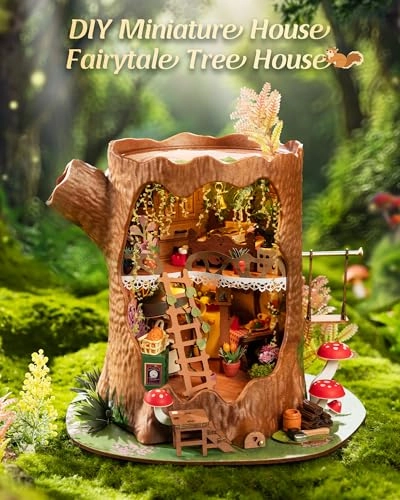 Fairytale Tree House - 3D Wooden LED Lighting