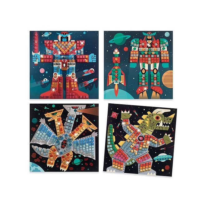 Space Battle Mosaic - 5 Years+ 20 x 20 cm