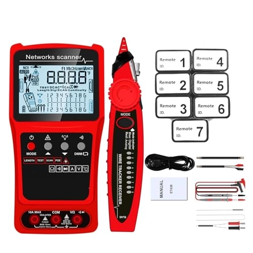 Network Cable Tester - 3in1 Multimeter Visual Fault Locator