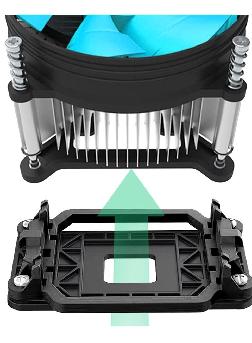 CPU Fan Bracket Base - 5 PCS AM2 AM3 Black