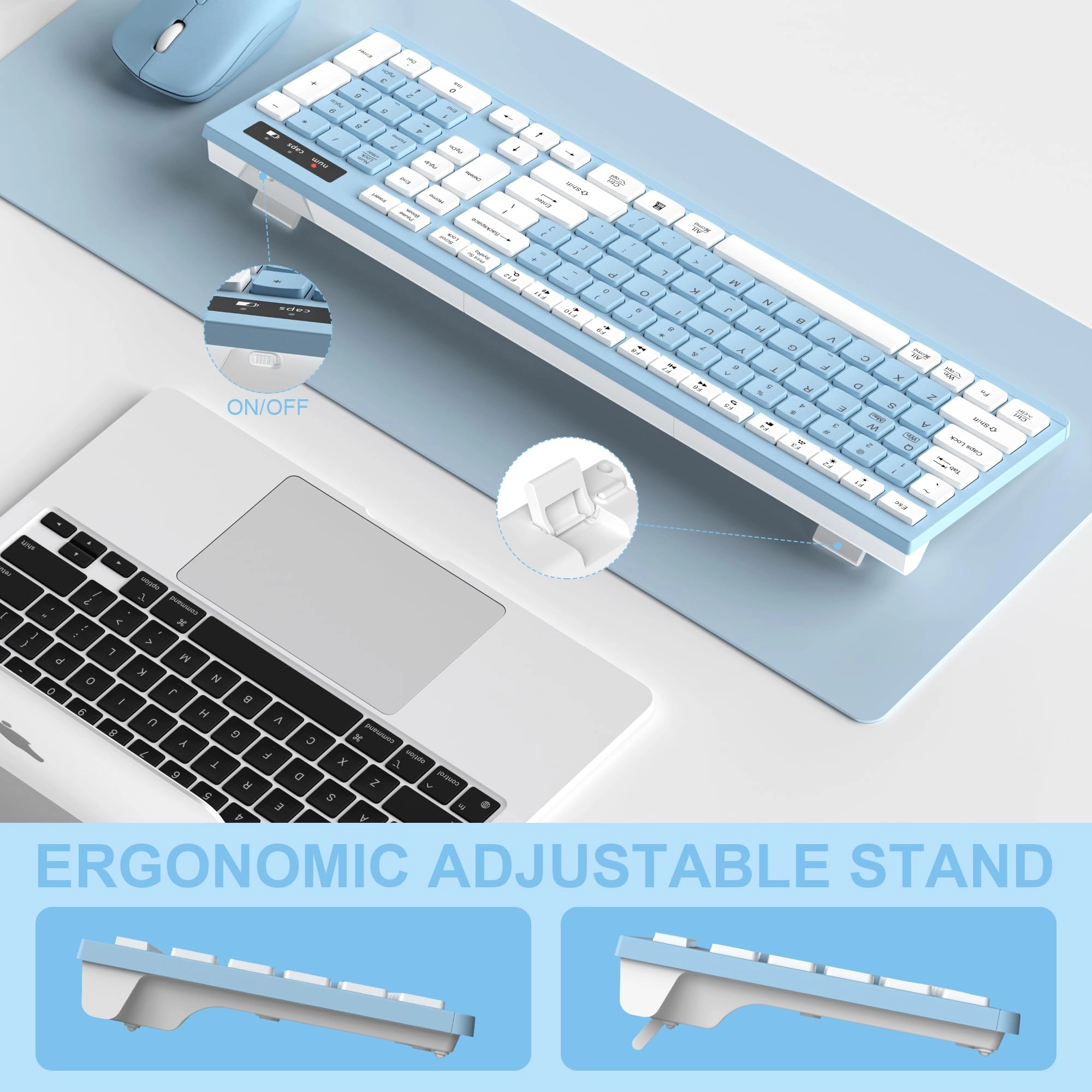 Ergonomic Wireless Keyboard - Wired