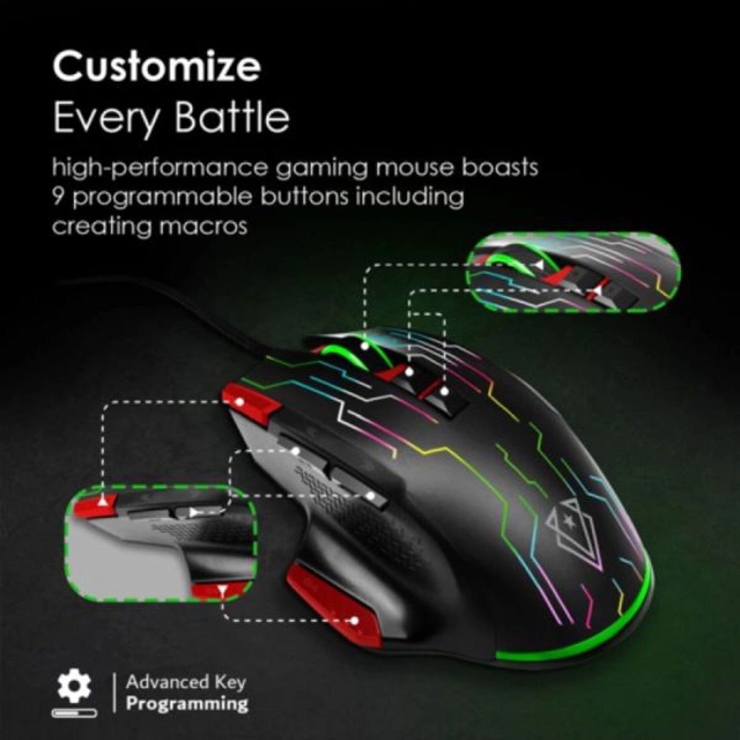 Kyrptonite Gaming Mouse - Wired