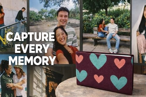 QuickSnap Flash 400 - 27 exposures ISO 400 + 36 Slot Photo Album - Purple Heart Fabric