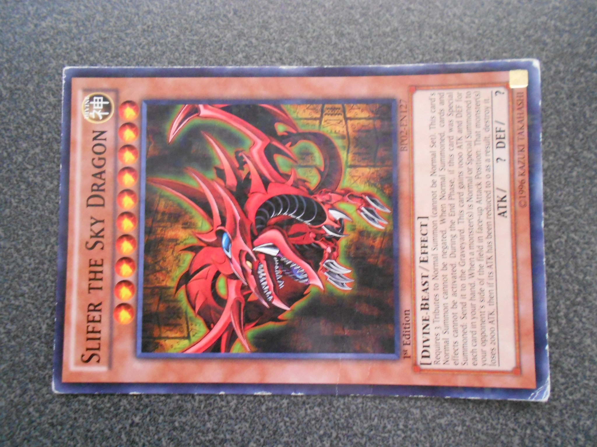 Yu-Gi-Oh! Slifer the Sky Dragon BP02-EN127