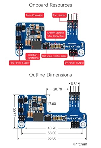 PoE HAT (E) - 802.3af-compliant