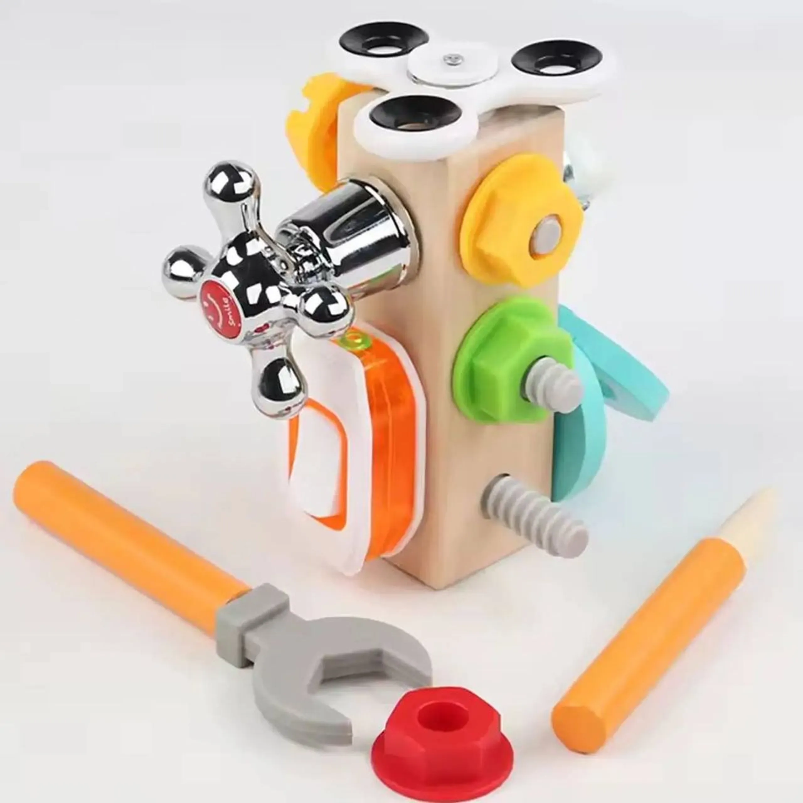 7-In-1 Wooden Sensory Tool Kit - 3+