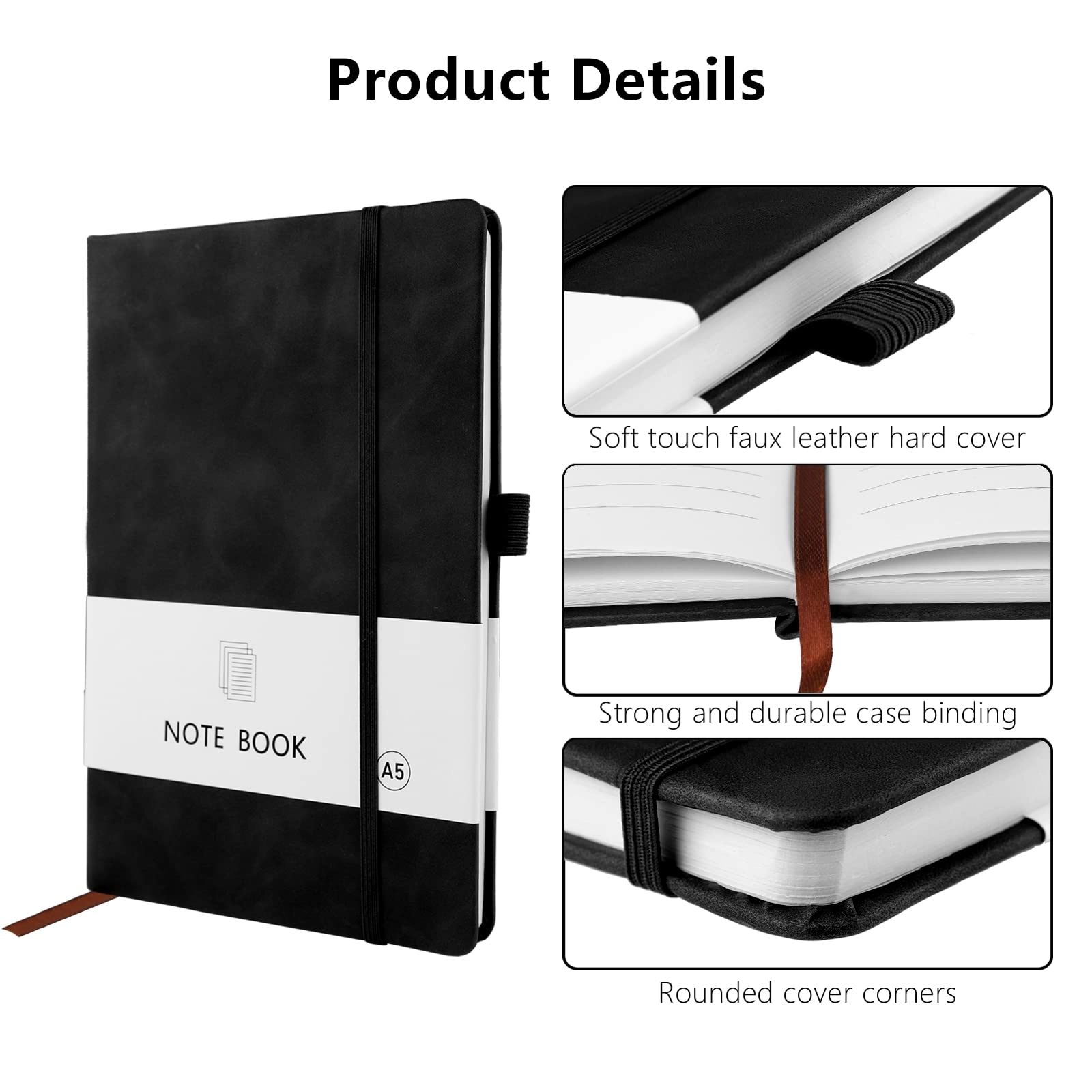 Notebook A5 Hardcover - Lined 200 Pages