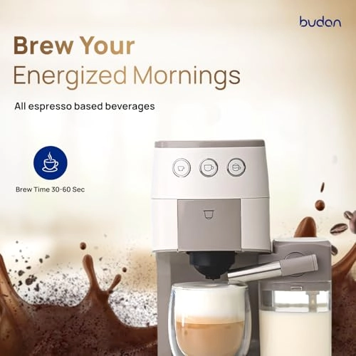 One Touch - 2 in 1 15 Bar Integrated Milk Frother