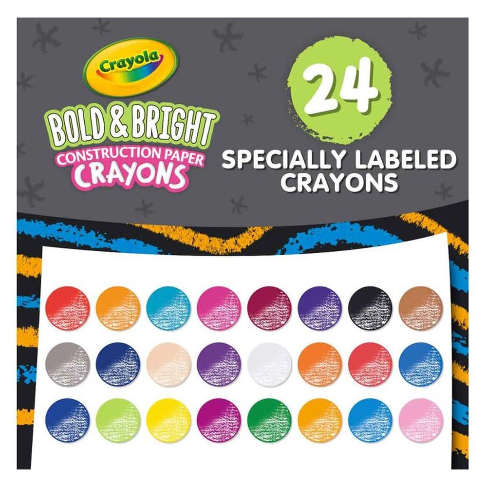 Construction Paper Crayons - 24pcs