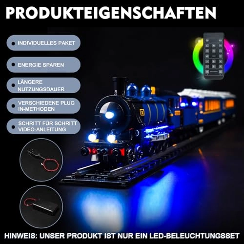 Remote Control LED Light Set - Copper for LEGO The Orient Express Train 21344 5V