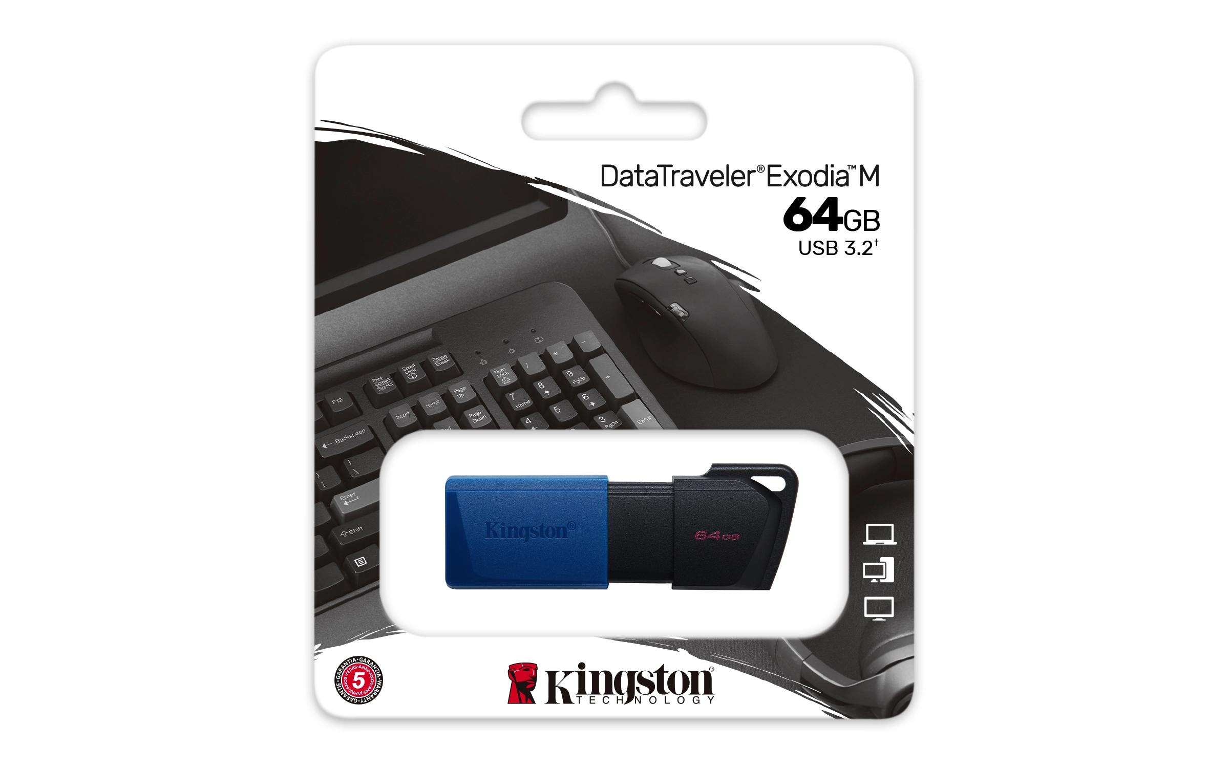 DataTraveler Exodia M - USB 3.2 Gen 1 64GB