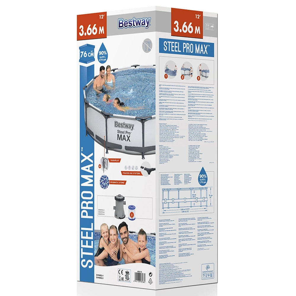Steelpro Max - 366x76cm 6,473 L