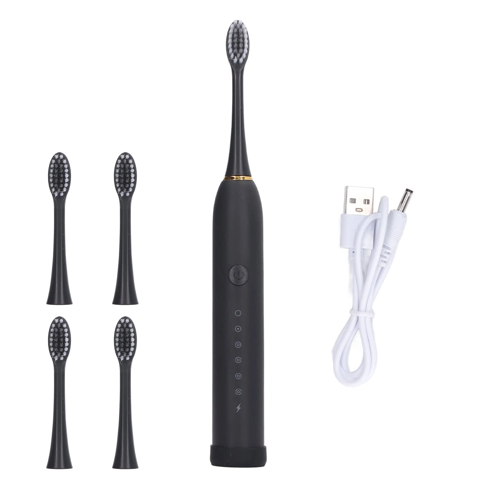 Tnfeeon Electric Toothbrush - IPX7 4 Replacement Heads 500mAh