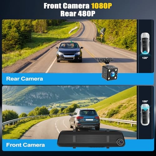 Mirror Dash Cam - 1080P