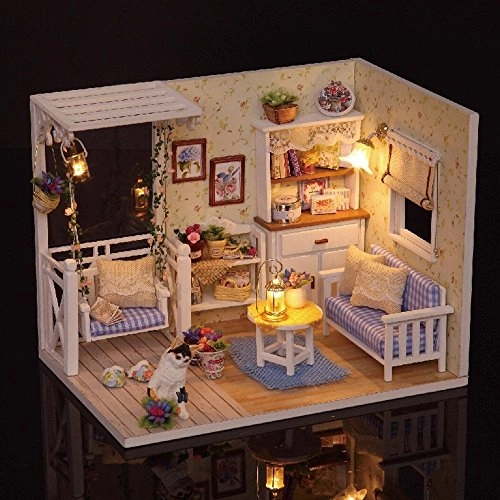 Dollhouse Miniature DIY House Kit - Creative Room 1:100