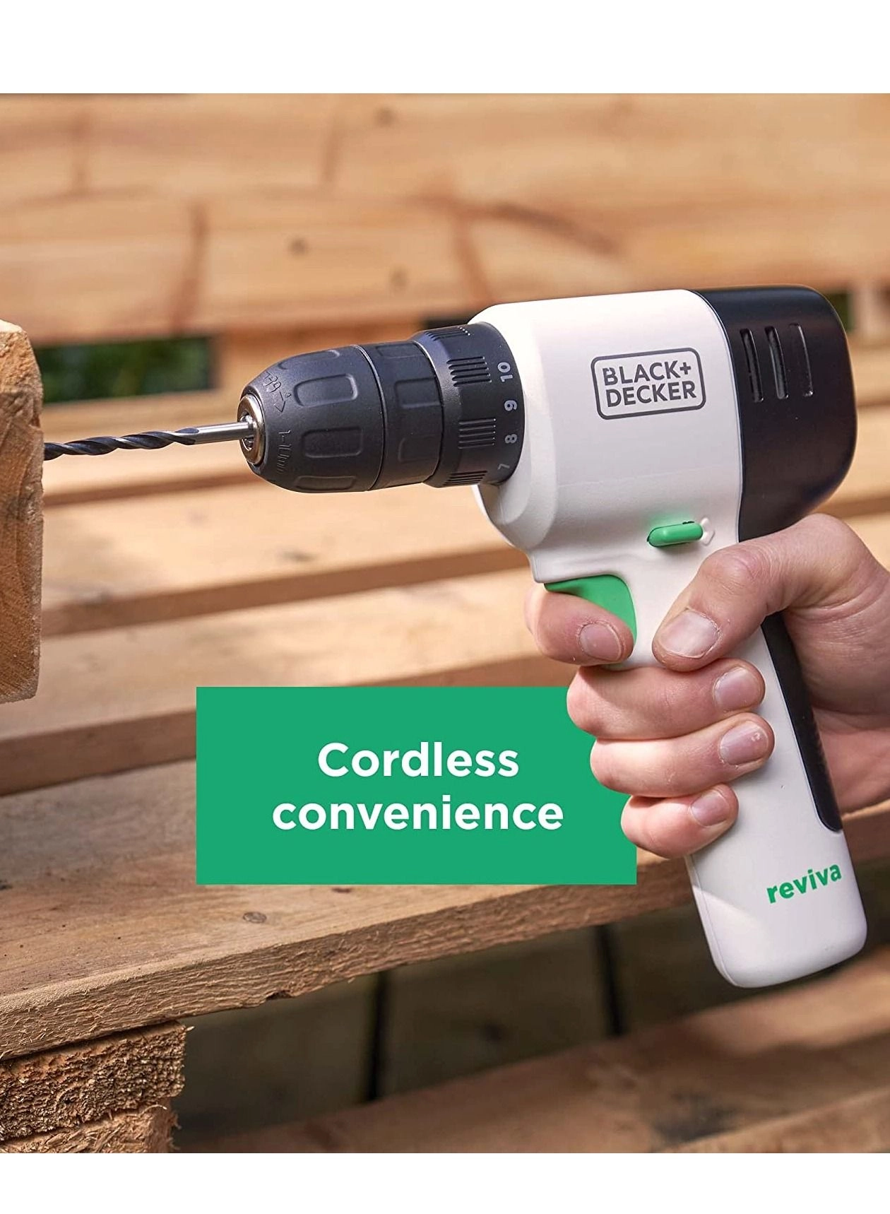 Reviva Cordless Drill - 1.5 Ampere-hour 12V