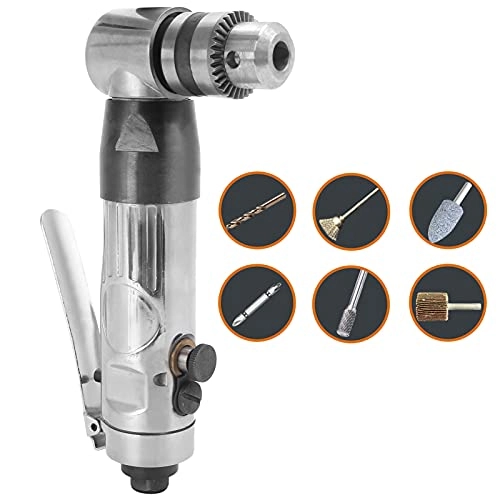 KP-557L - Pneumatic Wood Drill Right-angle Elbow 3/8in Chuck