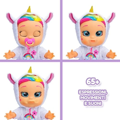 Dreamy Interactive Baby Doll - 65+ Emotions Baby Sounds Ages 3+