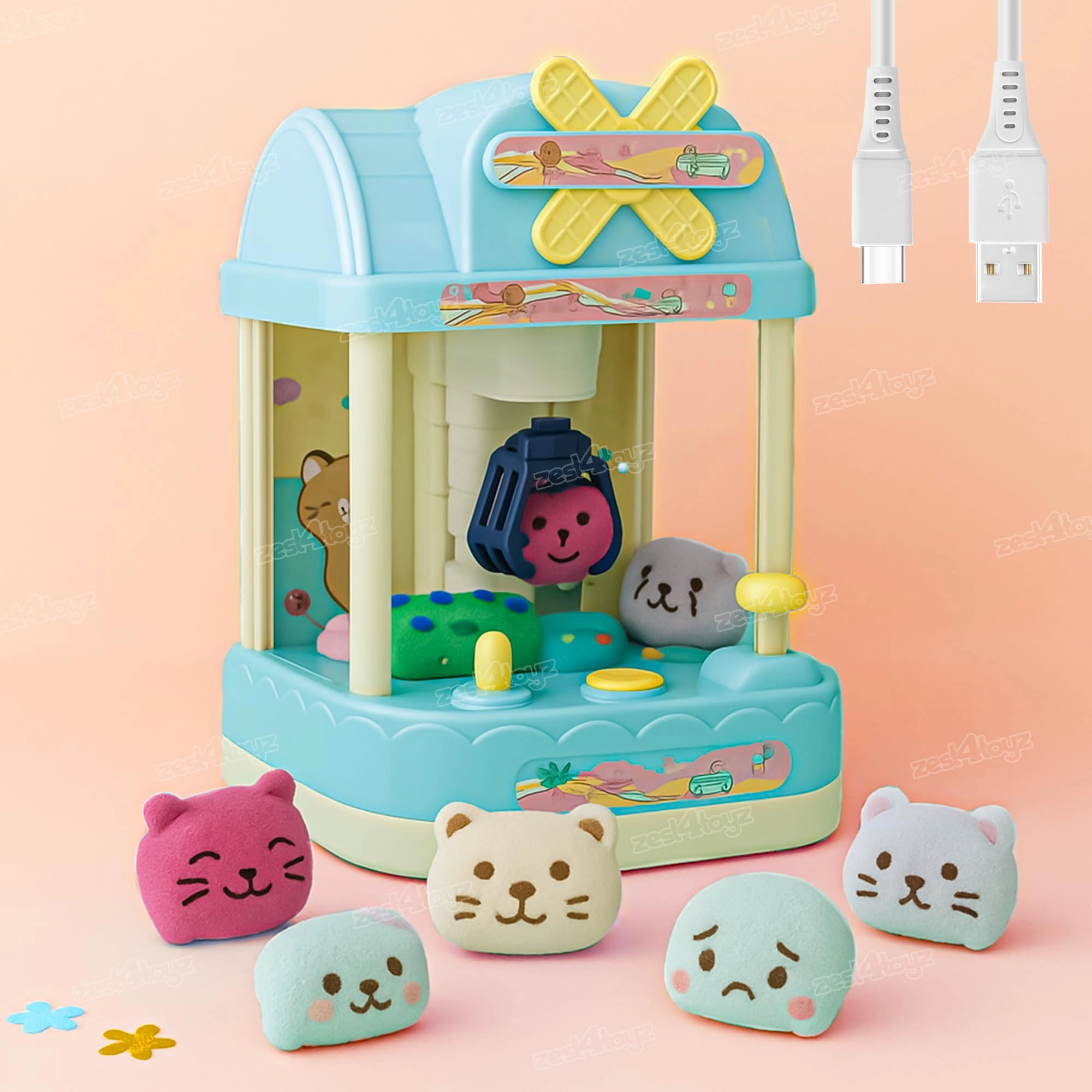 zest 4 toyz Claw Machine Fantasy - 3 years+