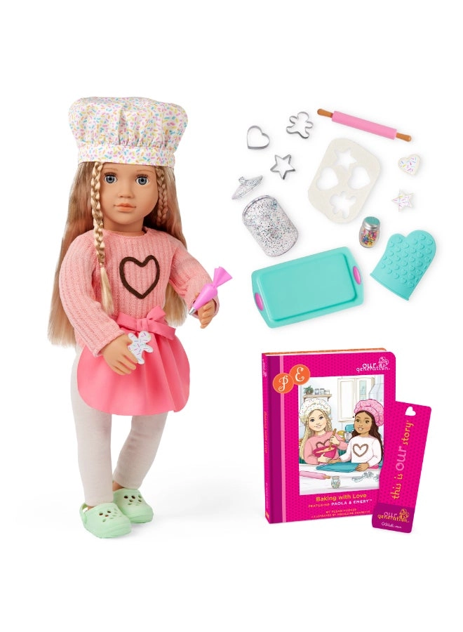 Our Generation Emery Fashion Doll Playset - 18-inch Baking Ages 3+