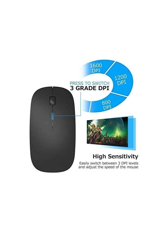 Dual Mode Wireless Mouse - Bluetooth 5.1 + 2.4GHz Wireless