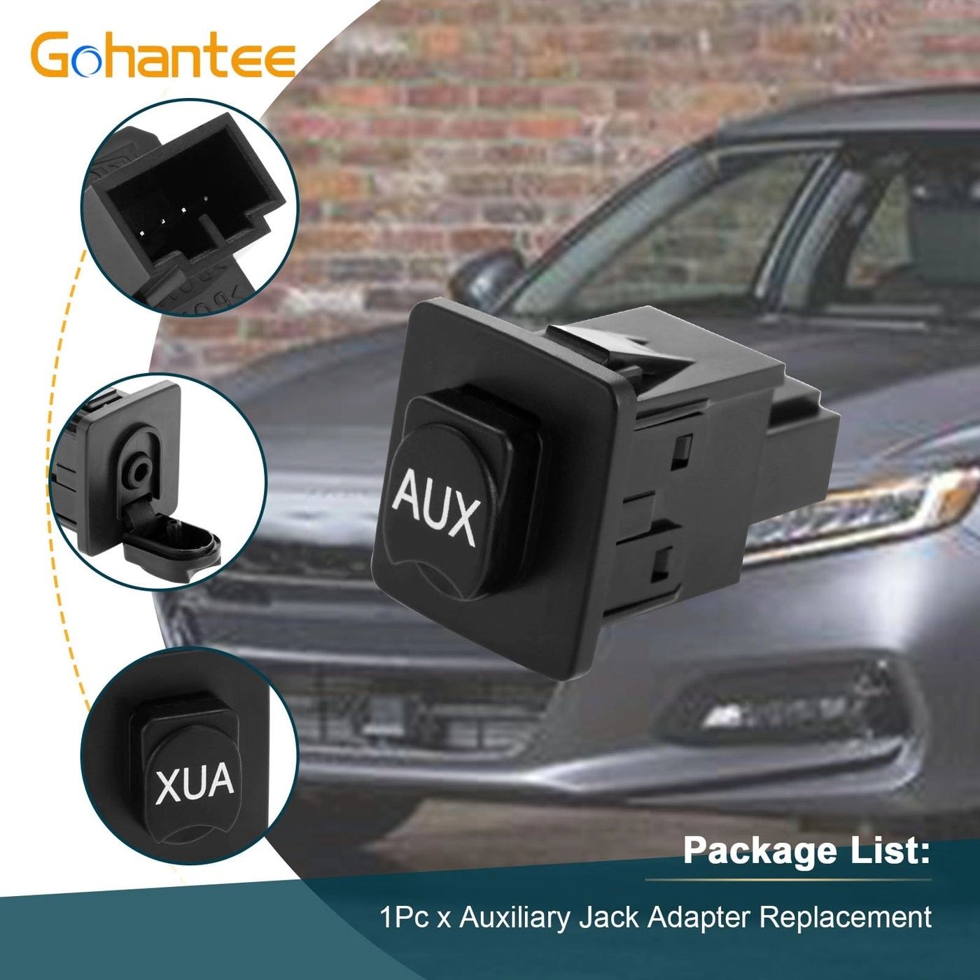 Auxiliary Input Jack - Honda Accord CROSSTOUR Pilot