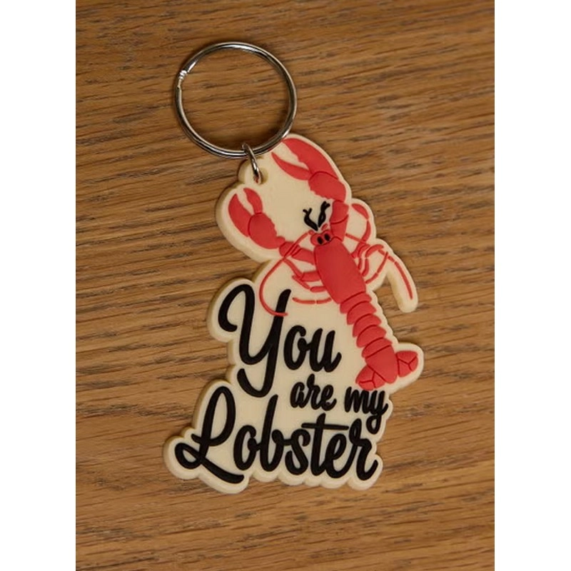 Friends You Are My Lobster Rubber Keychain