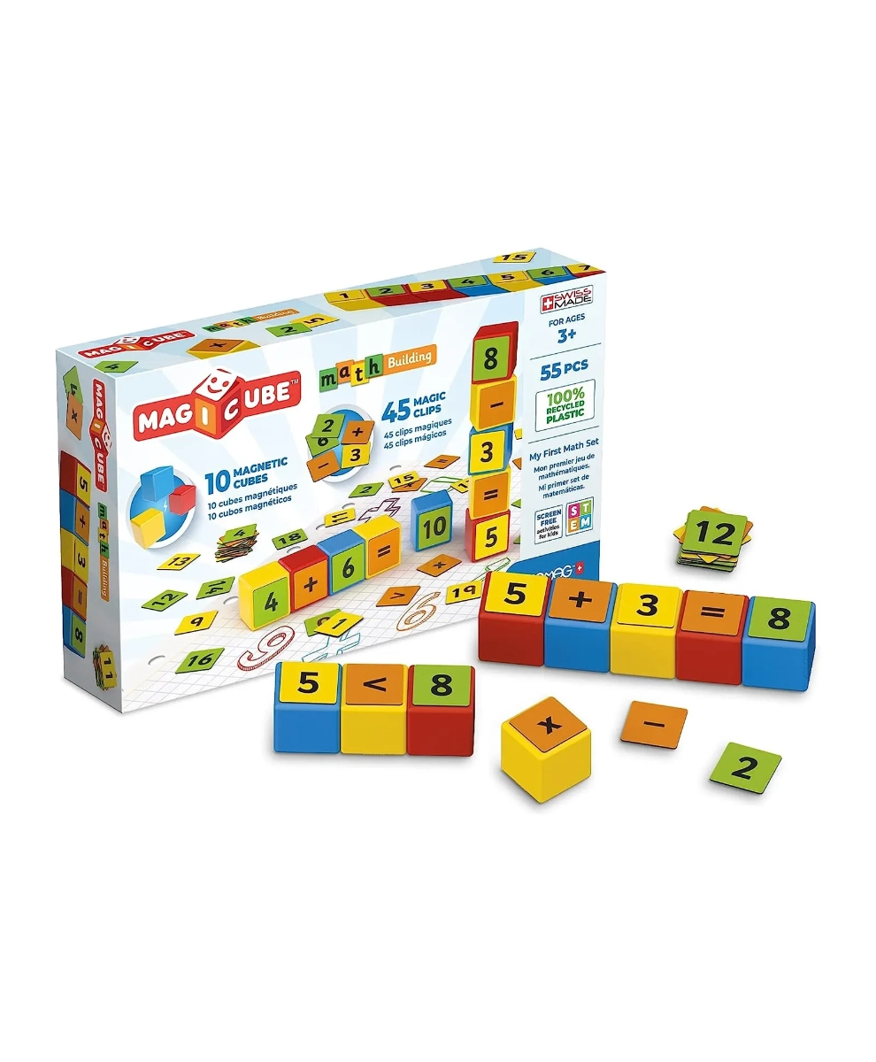 Magicube Math Building And Clips - 55 pcs