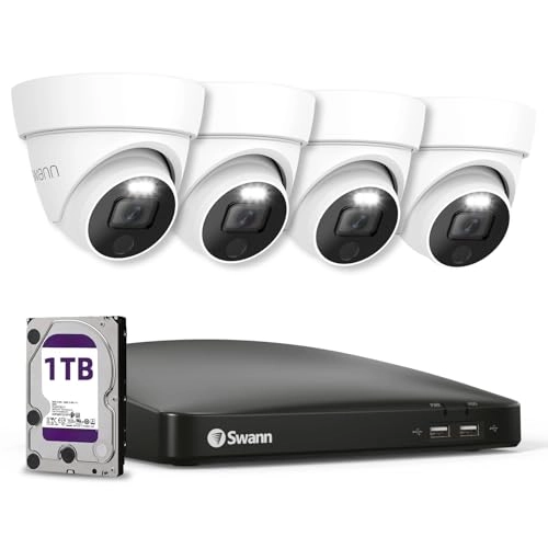 Wired DVR 4K Security Camera System - 1TB 8 Channels