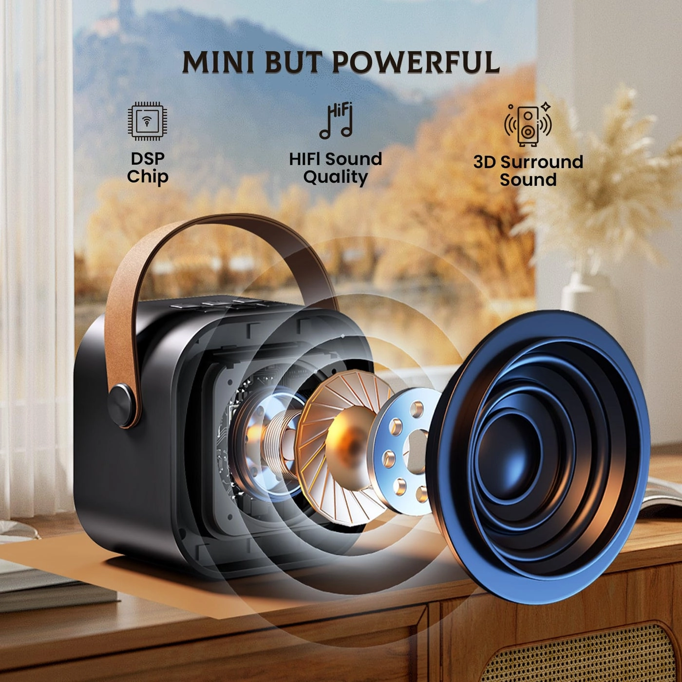 Mini Karaoke Machine - 2 Wireless Mics