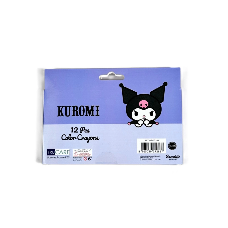 Kuromi Ambition Crayons - 12 Pcs