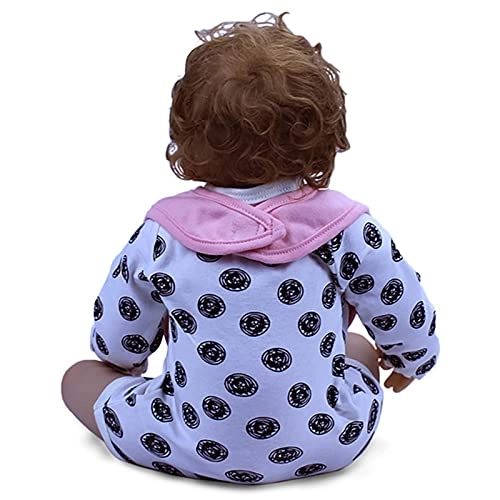 Reborn Baby Doll - 22 Inch Vinyl Brown Eyes
