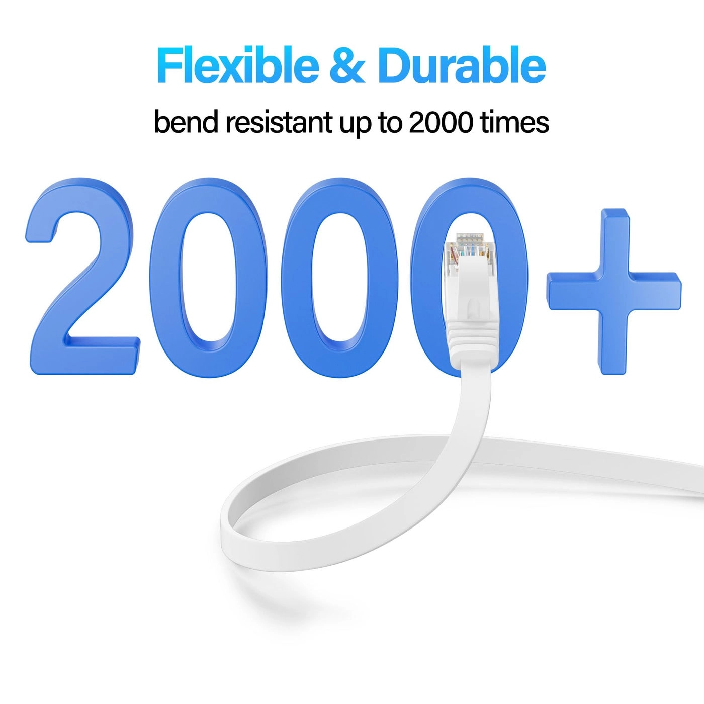 Cat 6 Flat Ethernet Cable - 100 FT