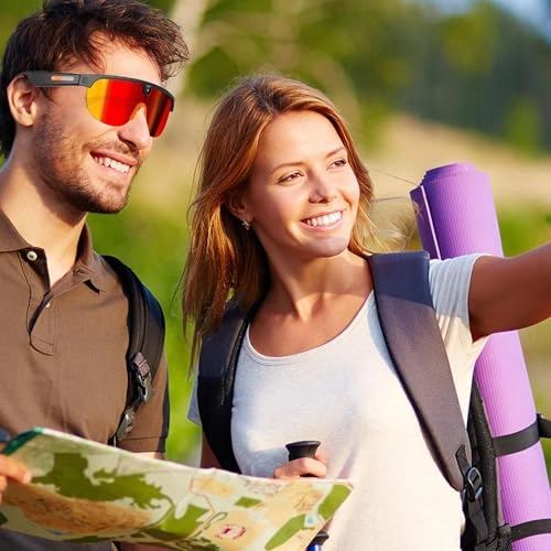 AI Smart Cycling Glasses - Orange HD