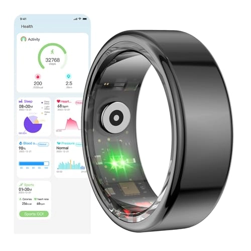 Smart Ring Health Tracker - 24/7 Heart Rate Blood Oxygen Sleep Tracking