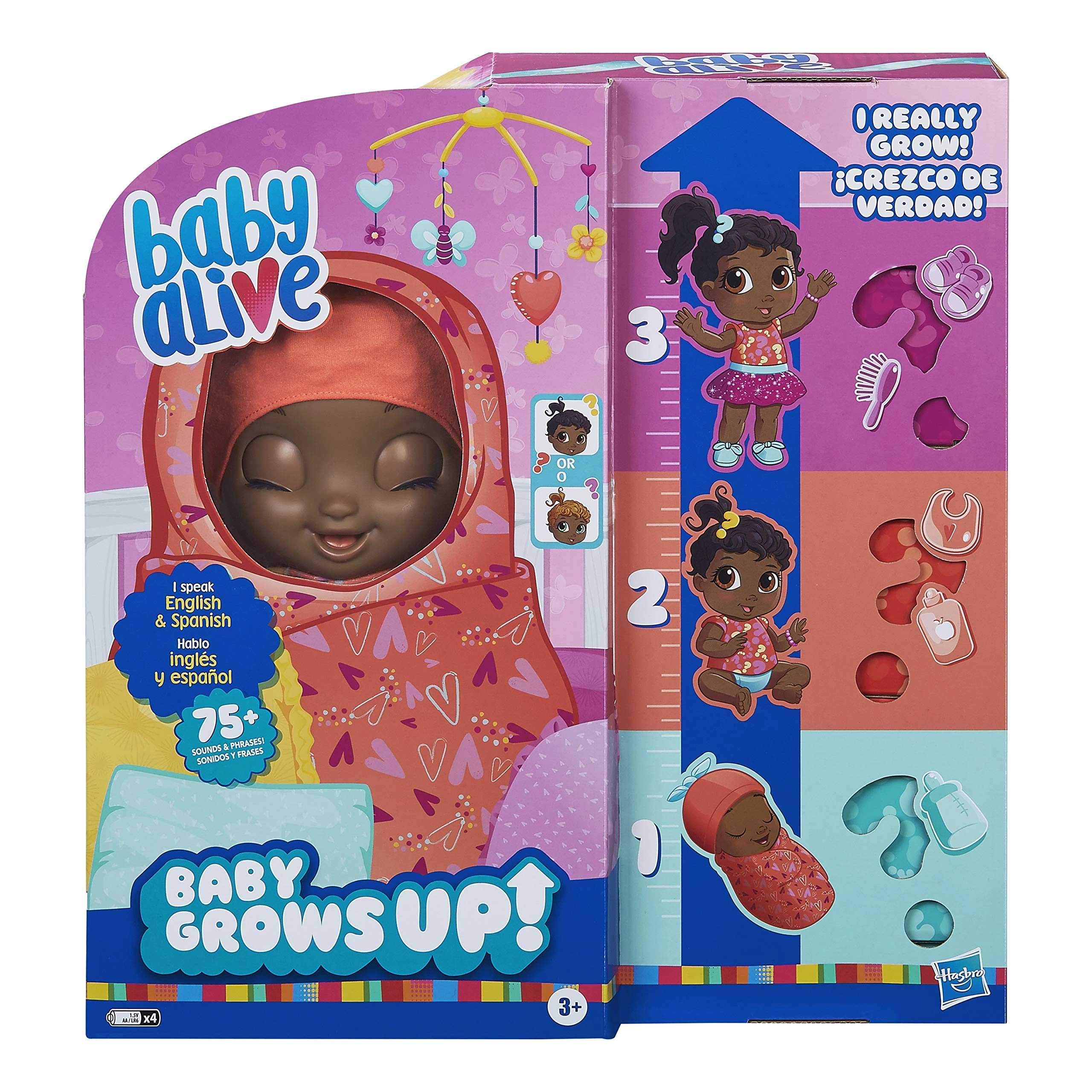 Baby Alive Baby Grows Up - Sweet Blossom or Lovely Rosie Growing and Talking